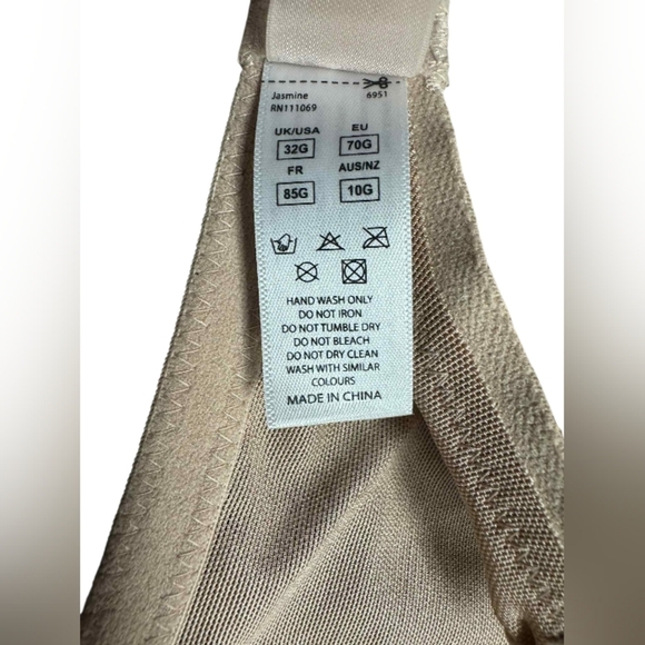 Panache NWT Jasmine Balconnet Bra Caramel Nude Lace Size 32G - Picture 5 of 6